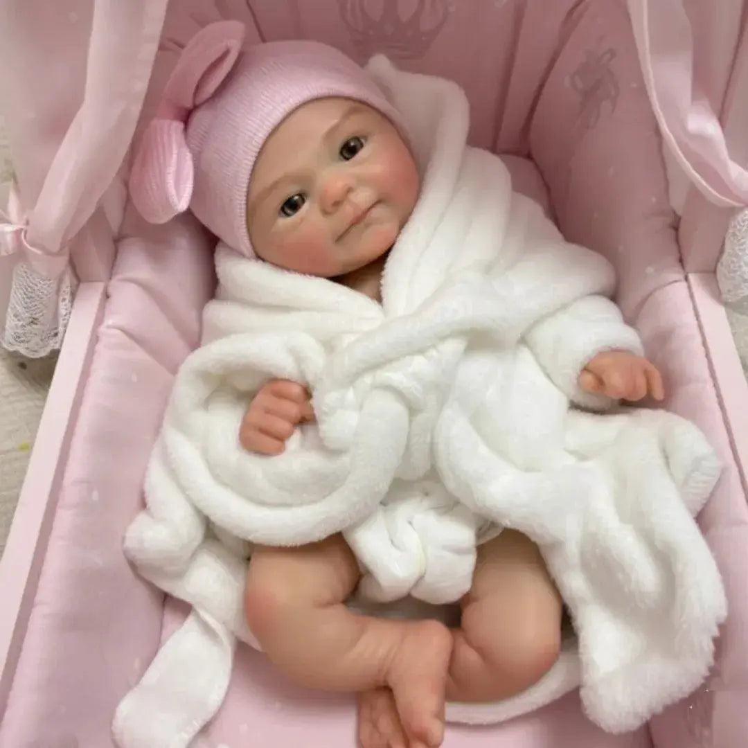  Silicone Reborn Doll Open Mouth 13In Painted Skin -  ToylandEU™