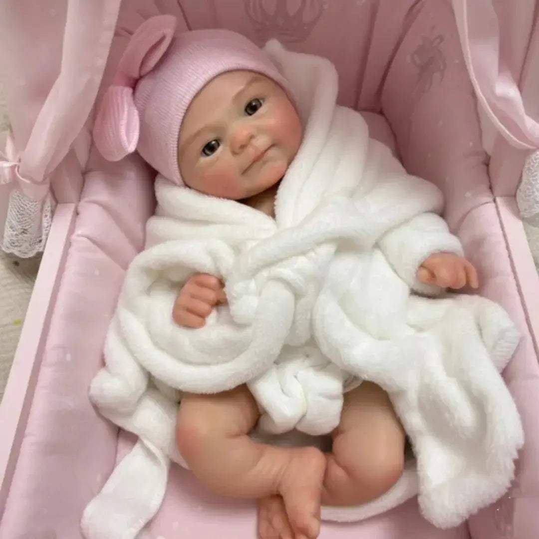  Silicone Reborn Doll Open Mouth 13In Painted Skin -  ToylandEU™