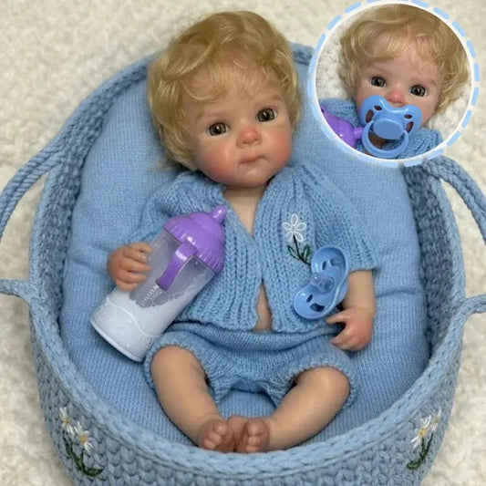  Silicone Reborn Doll Open Mouth Rooted Hair Soft Finish -  ToylandEU™