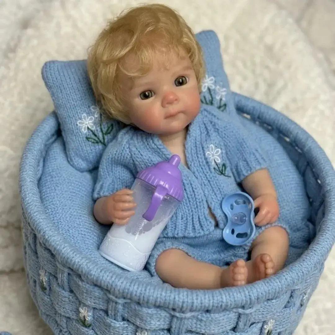  Silicone Reborn Doll Open Mouth Rooted Hair Soft Finish -  ToylandEU™