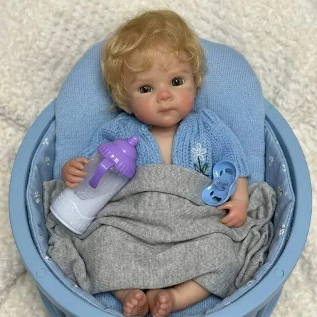  Silicone Reborn Doll Open Mouth Rooted Hair Soft Finish -  ToylandEU™