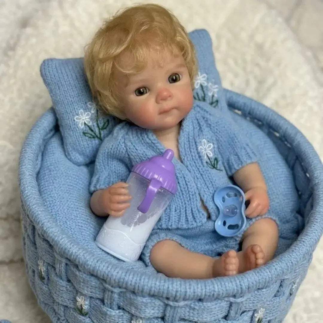  Silicone Reborn Doll Open Mouth Rooted Hair Soft Finish -  ToylandEU™