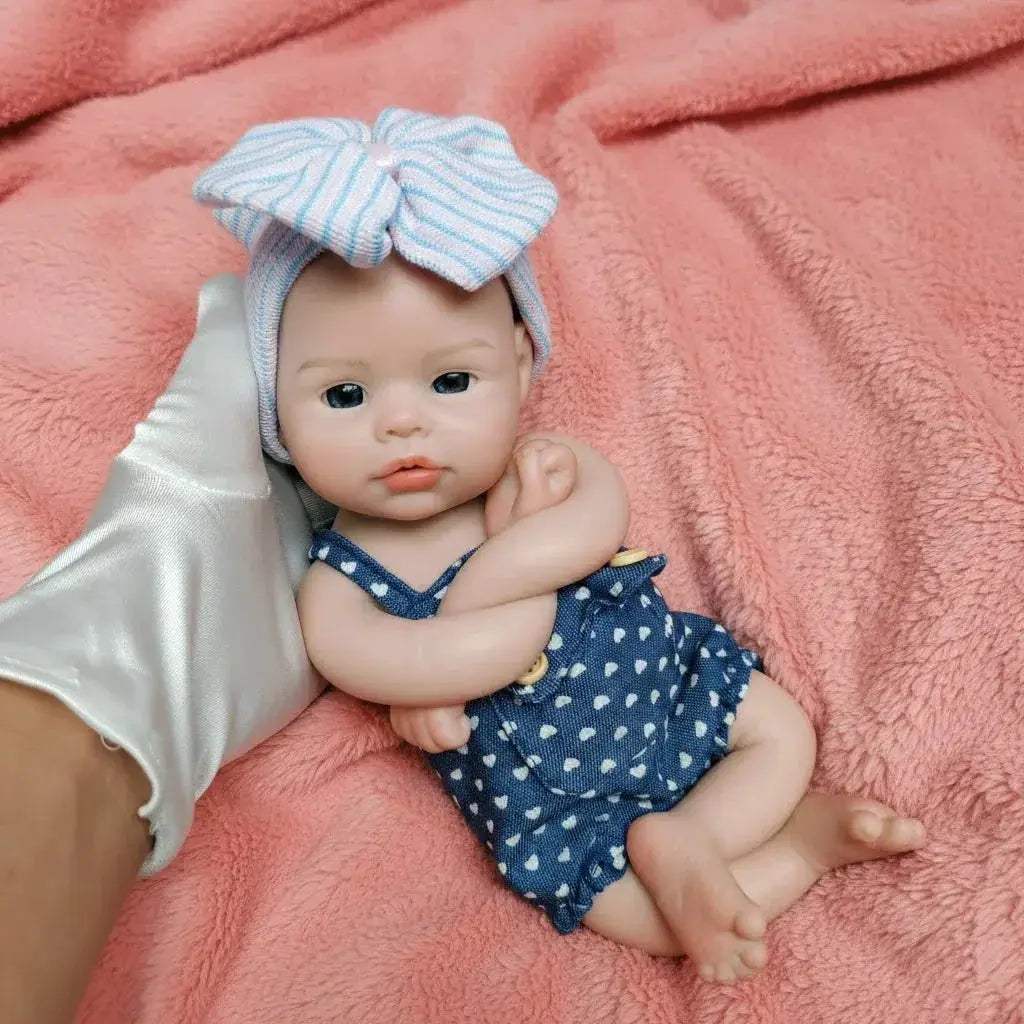 Silicone Reborn Doll Open Mouth With Painted Soft Skin - ToylandEU