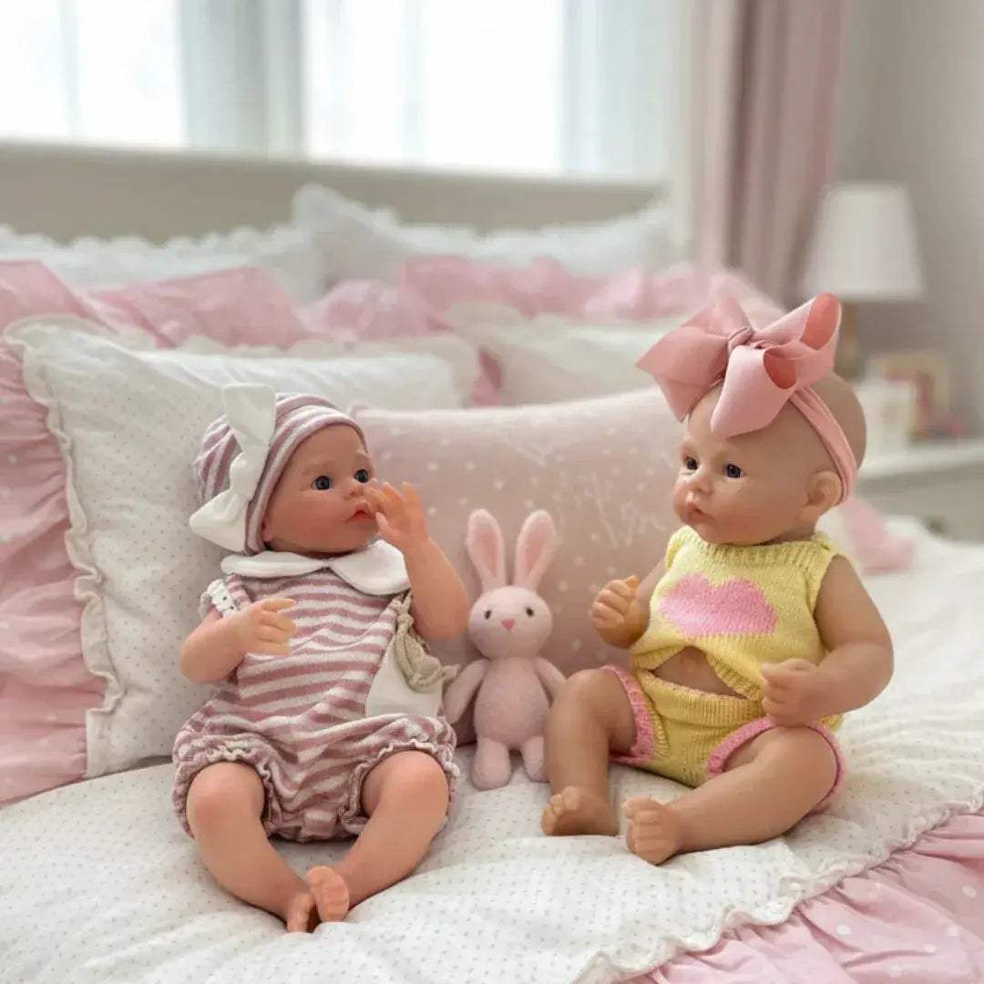 Silicone Reborn Doll With Open Mouth Meadow Style Washable - ToylandEU