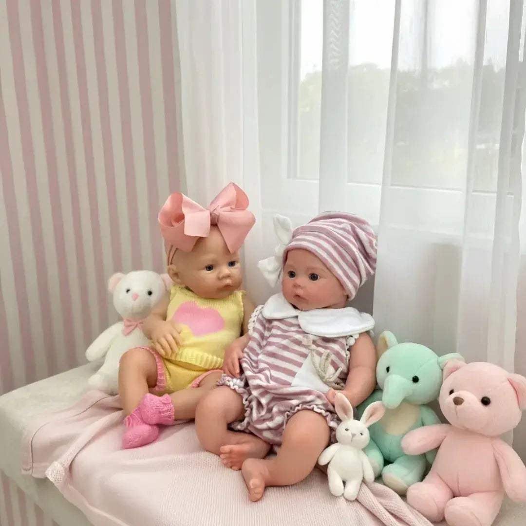 Silicone Reborn Doll With Open Mouth Meadow Style Washable - ToylandEU