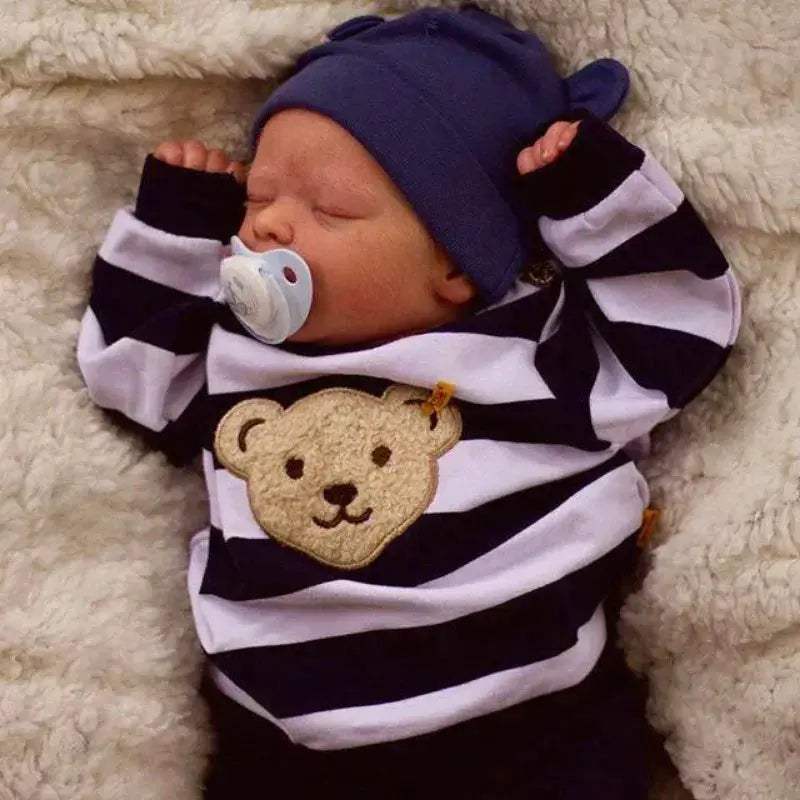  Silicone Reborn Toddler Doll - Lifelike Newborn Boy Doll With Flexible  -  ToylandEU™
