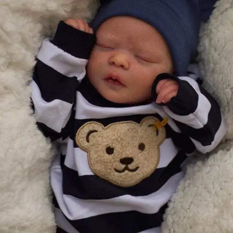  Silicone Reborn Toddler Doll - Lifelike Newborn Boy Doll With Flexible  -  ToylandEU™