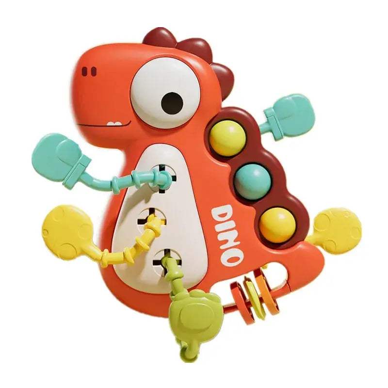Silicone Teething Rattle Toy For Babies Montessori Sensory Educational Play - ToylandEU