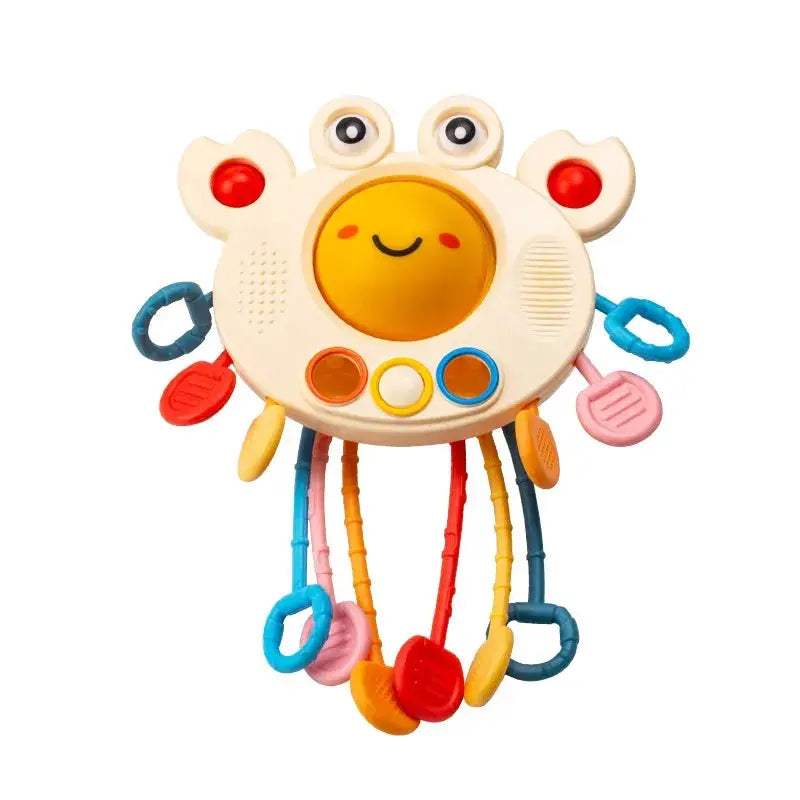 Silicone Teething Rattle Toy For Babies Montessori Sensory Educational Play - ToylandEU