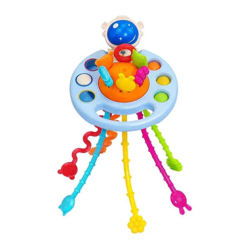 Silicone Teething Rattle Toy For Babies Montessori Sensory Educational Play - ToylandEU