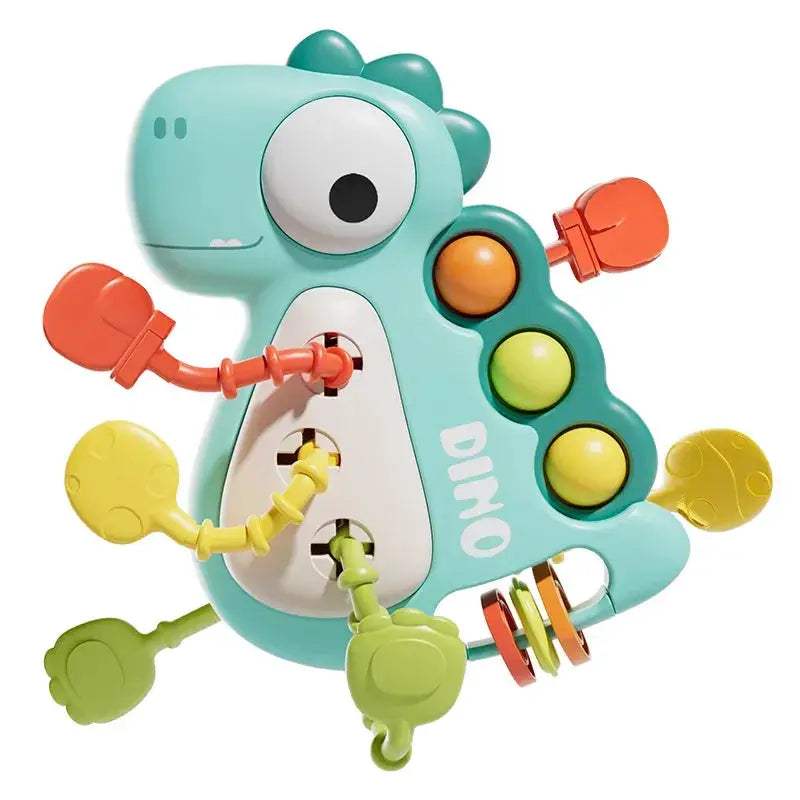 Silicone Teething Rattle Toy For Babies Montessori Sensory Educational Play - ToylandEU