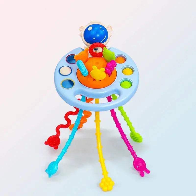 Silicone Teething Rattle Toy For Babies Montessori Sensory Educational Play - ToylandEU
