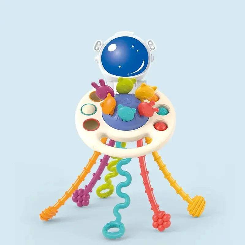 Silicone Teething Rattle Toy For Babies Montessori Sensory Educational Play - ToylandEU