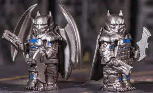 Silver Custom Dark Knight Armored Hero Minifig - ToylandEU