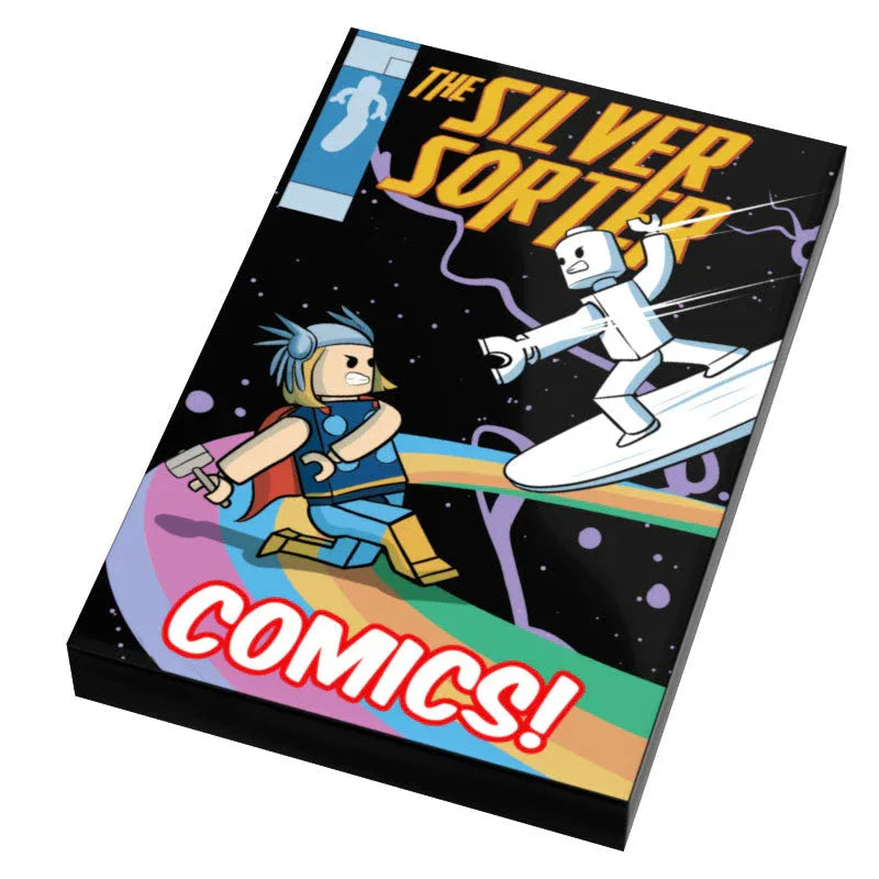 Silver Sorter Comic Book Cover (2x3 Tile) - B3 Customs - ToylandEU