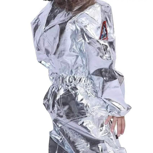 Silver Space Explorer Astronaut Costume for Kids - Unisex Costume & Helmet - ToylandEU