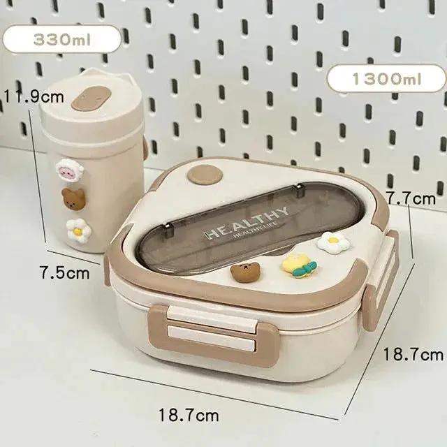 Simple Cute Portable Lunch Box, With Compartment & Microwave-Safe, Perfect for Work, School, or Picnics - ToylandEU