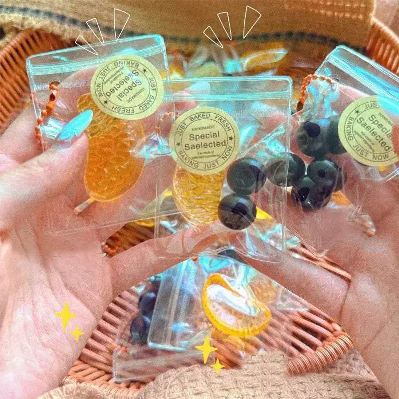 Simulated Blueberry TPR Squishy Squeeze Toy Key Chain - ToylandEU