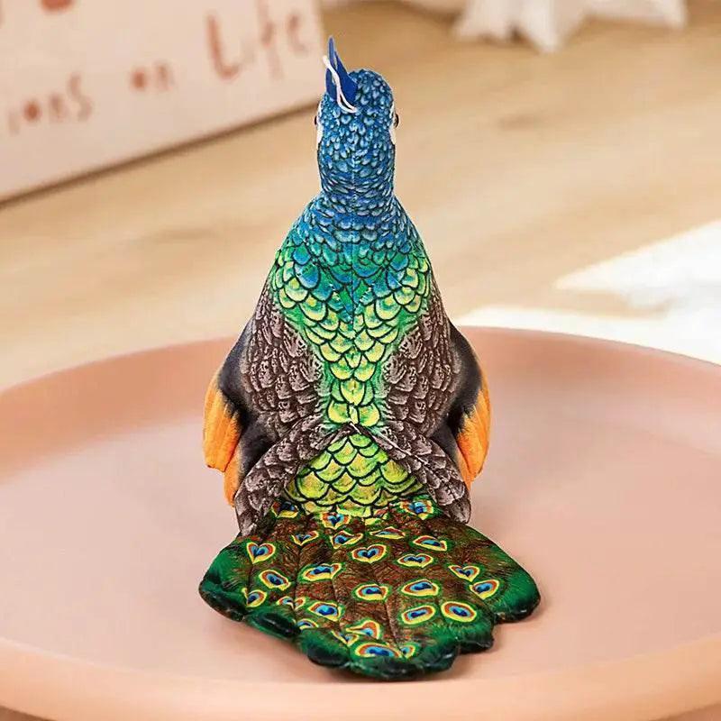  Simulation Blue Peacock Stuffed Animal for Kids Gifts -  ToylandEU™