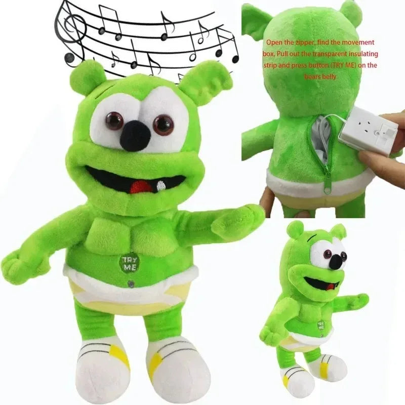 Singing Gummy Bear Plush Toy 30cm With Music Lights - ToylandEU