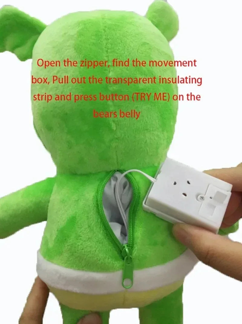 Singing Gummy Bear Plush Toy 30cm With Music Lights - ToylandEU
