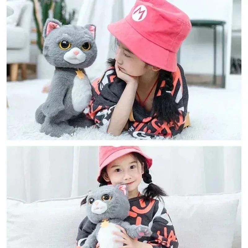  Singing Walking Talking Plush Cat Toy Realistic Motion -  ToylandEU™