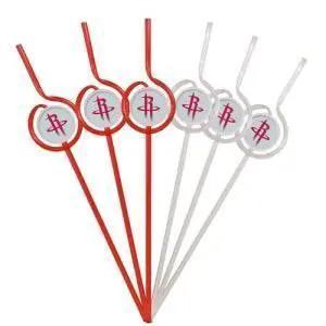  Houston Rockets Team Sipper Straws Pack 6 BPA Free Team -  ToylandEU™