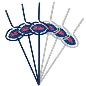  Mississippi Rebels Team Sipper Straws Set 6 BPA Free -  ToylandEU™