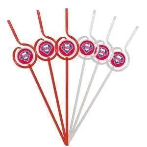 Philadelphia Phillies Team Sipper Straws Pack 6 BPA Free -  ToylandEU™