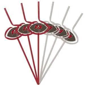  Tampa Bay Buccaneers Team Sipper Straws Pack 6 BPA Free -  ToylandEU™