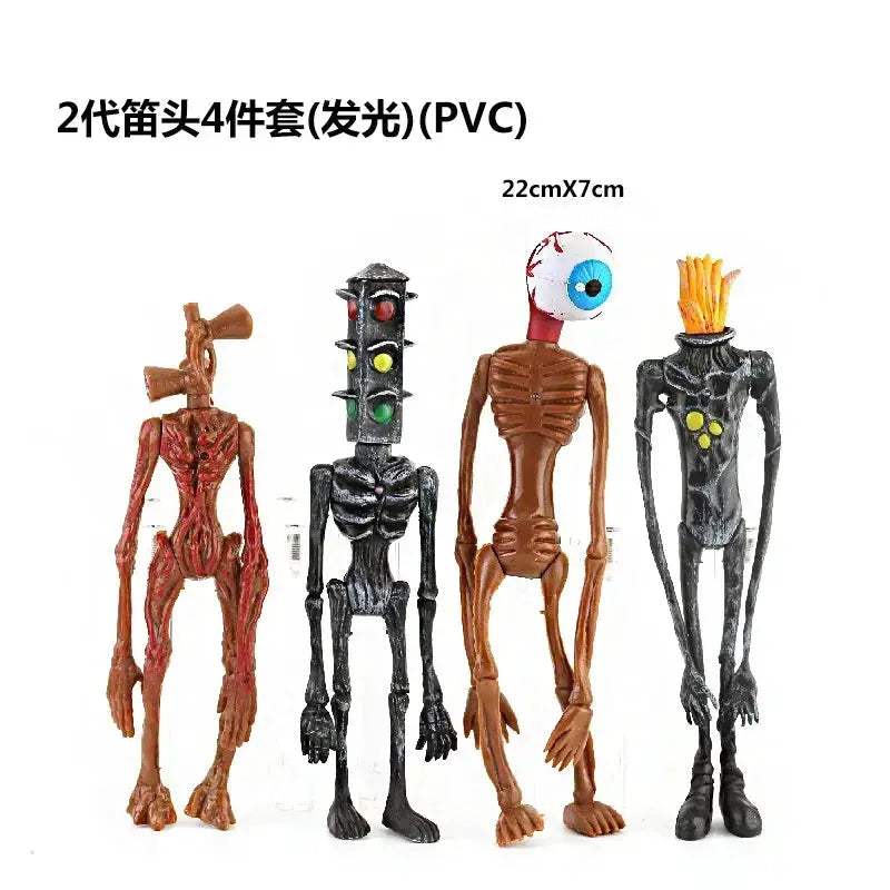 Siren Head Model Set Glow PVC Horror Sculpture Toy - ToylandEU