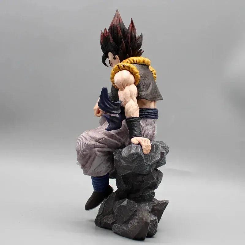  Sitting Gogeta Super Saiyan and Blue Anime Figure, 3 Swappable Heads Dragon Ball Z Figurines PVC 23 CM -  ToylandEU™