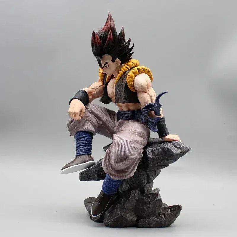  Sitting Gogeta Super Saiyan and Blue Anime Figure, 3 Swappable Heads Dragon Ball Z Figurines PVC 23 CM -  ToylandEU™