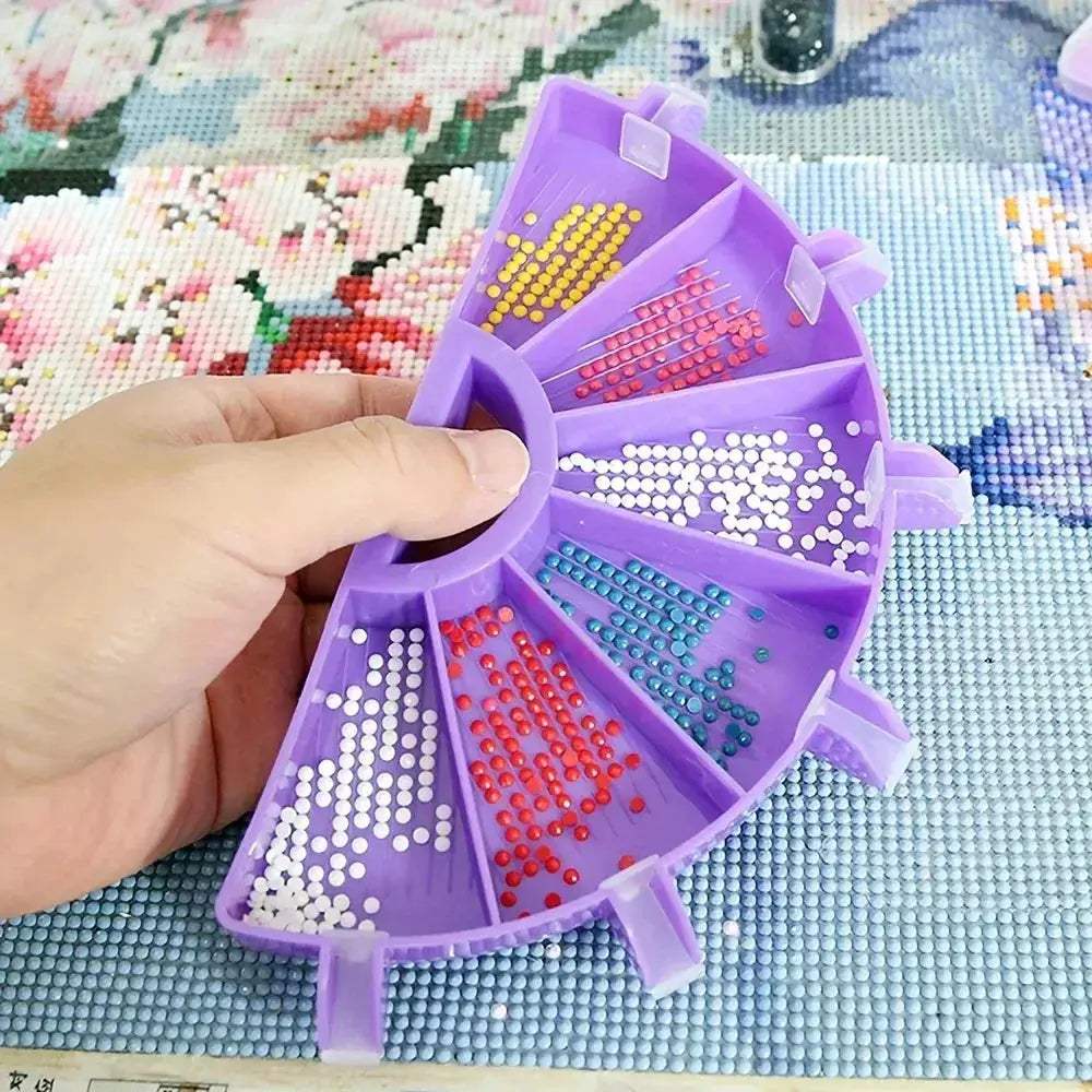 Six Grid Diamond Painting Tray Kit Large Capacity With Tools - ToylandEU