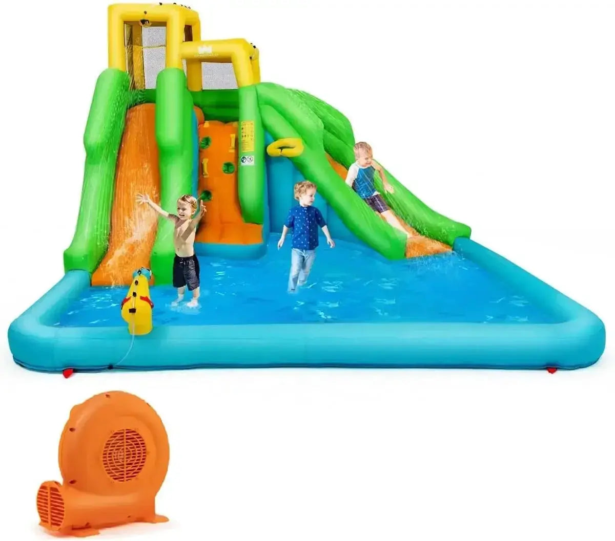 Six In One Giant Inflatable Water Slide Park With Blower - ToylandEU