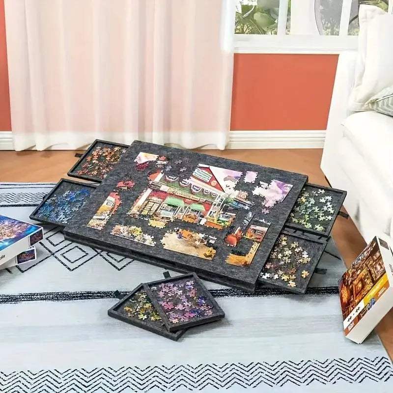  Six In One Puzzle Desk Tiltable Surface With Drawers -  ToylandEU™