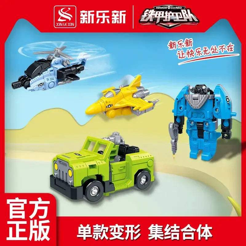 Six In One Transforming Robot Car Toy Set For Kids - ToylandEU