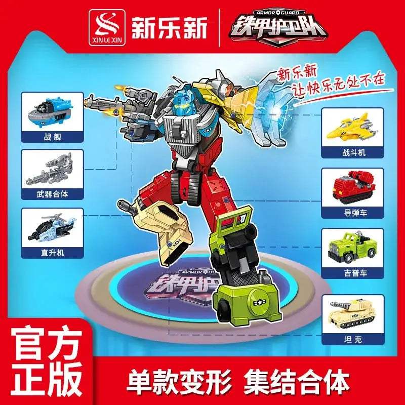 Six In One Transforming Robot Car Toy Set For Kids - ToylandEU