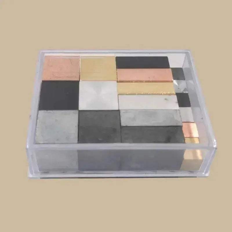 Six Material Cube Group For Physics Experiments With Same Volume - ToylandEU