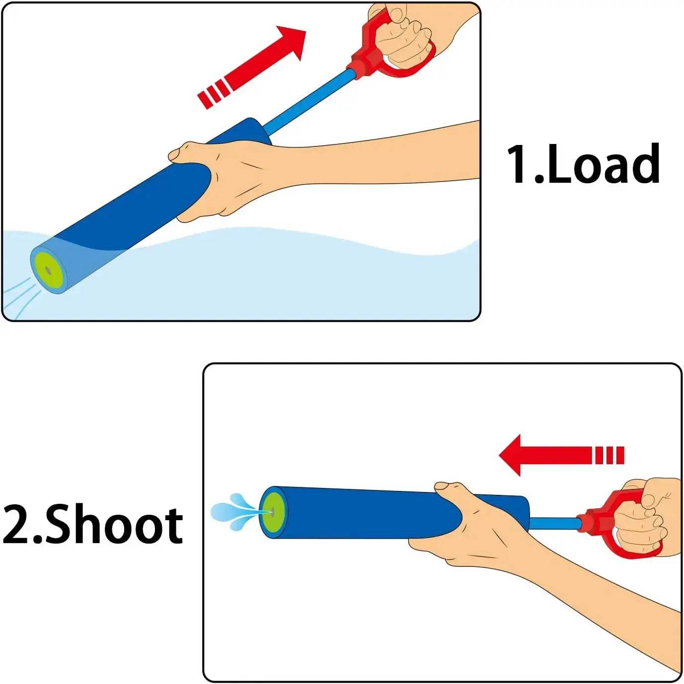 Six Pack Water Guns Blaster Set For Summer Beach Fun - ToylandEU