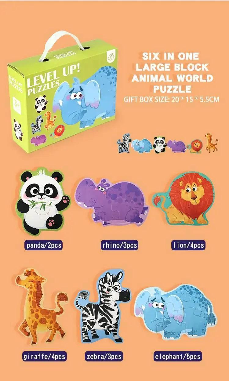  Six in One Handheld Gift Box Puzzle for Kids Age 3-6 -  ToylandEU™