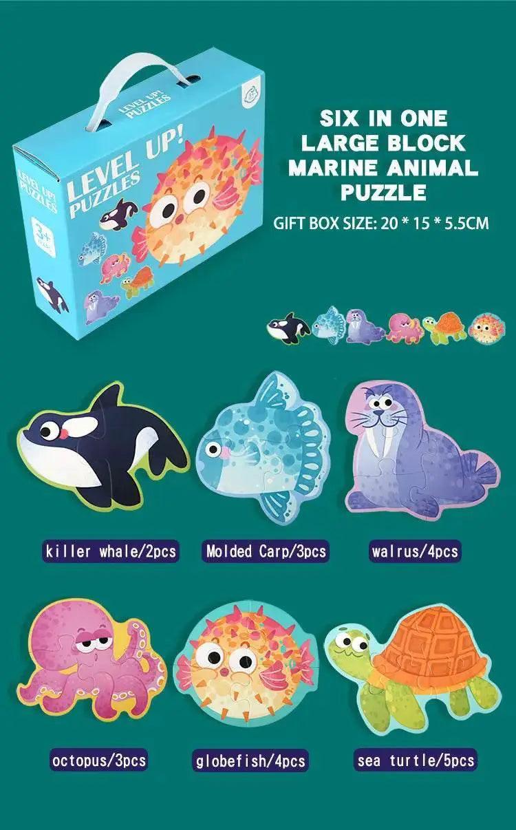  Six in One Handheld Gift Box Puzzle for Kids Age 3-6 -  ToylandEU™