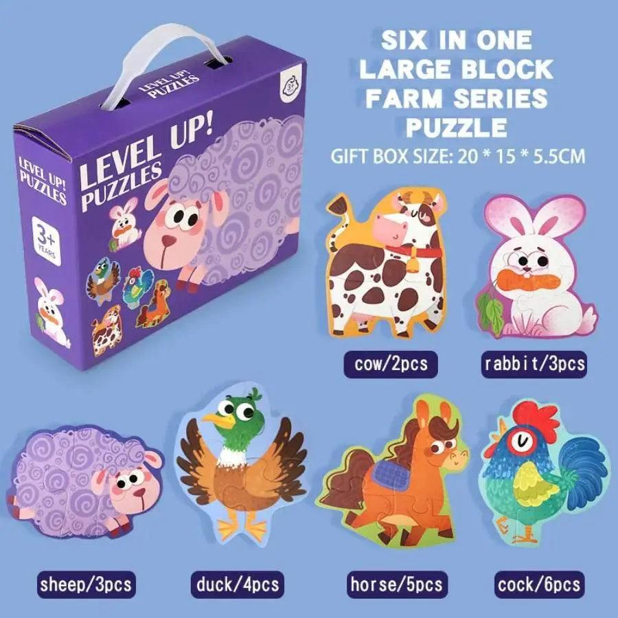  Six in One Handheld Gift Box Puzzle for Kids Age 3-6 -  ToylandEU™