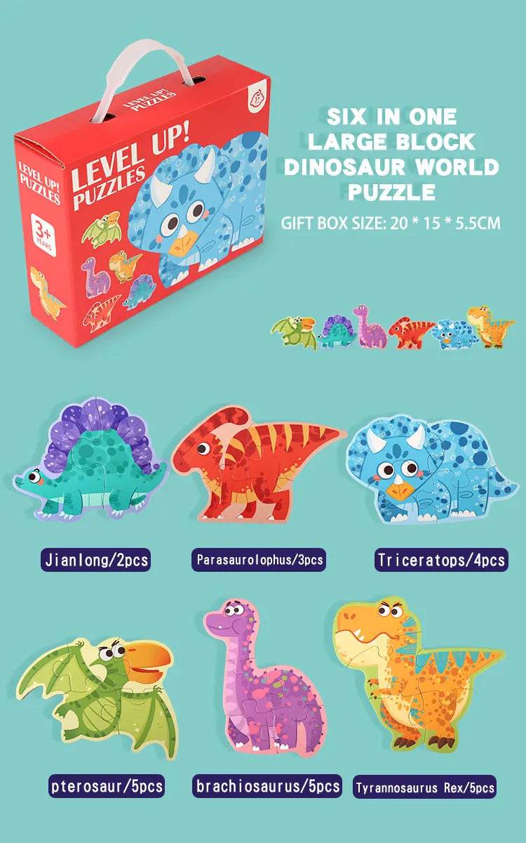Six in One Handheld Gift Box Puzzle for Kids Age 3-6 - ToylandEU