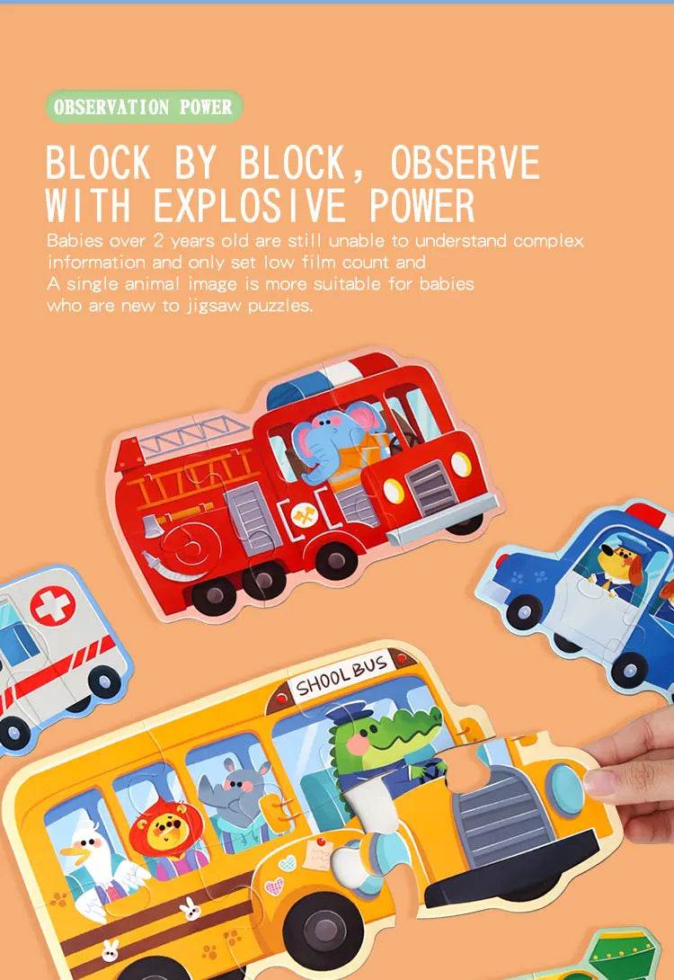 Six in One Handheld Gift Box Puzzle for Kids Age 3-6 - ToylandEU