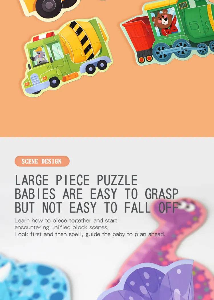 Six in One Handheld Gift Box Puzzle for Kids Age 3-6 - ToylandEU