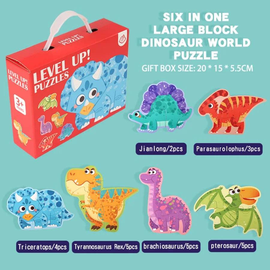 Six in One Handheld Gift Box Puzzle for Kids Age 3-6 - ToylandEU