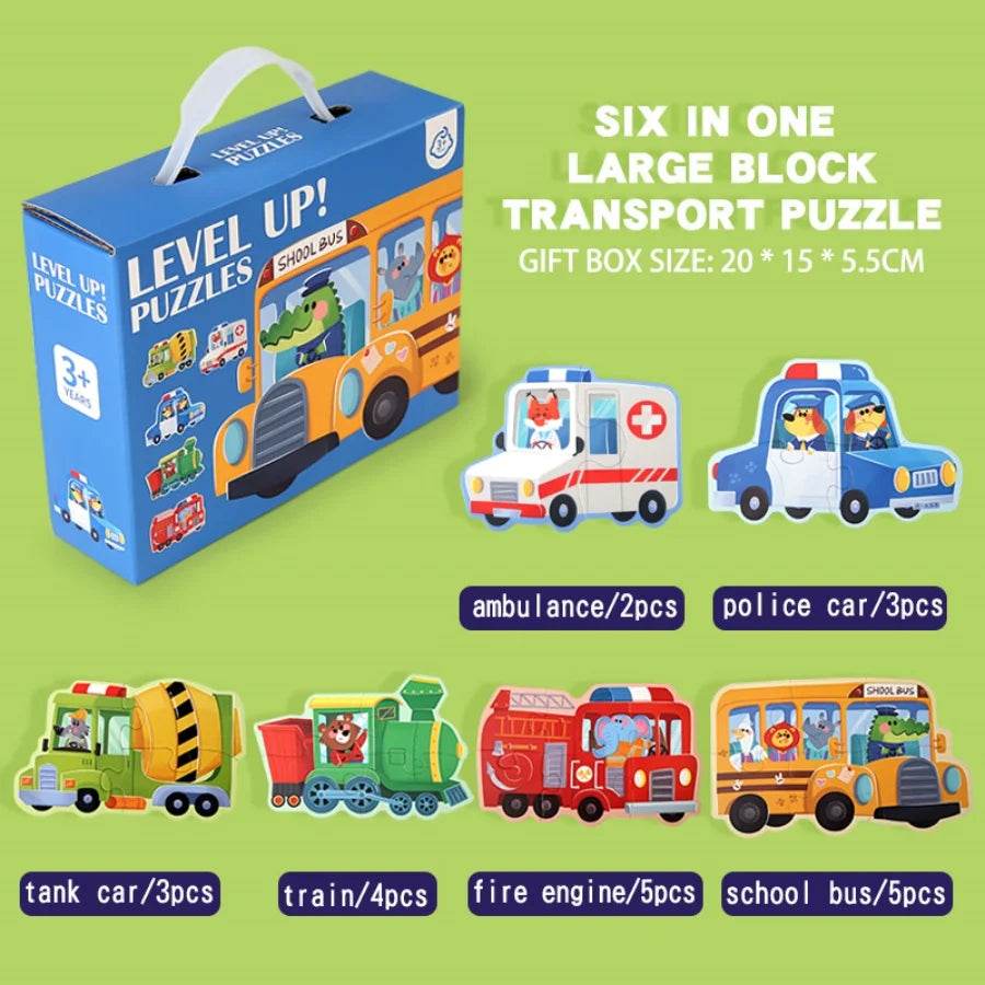 Six in One Handheld Gift Box Puzzle for Kids Age 3-6 - ToylandEU