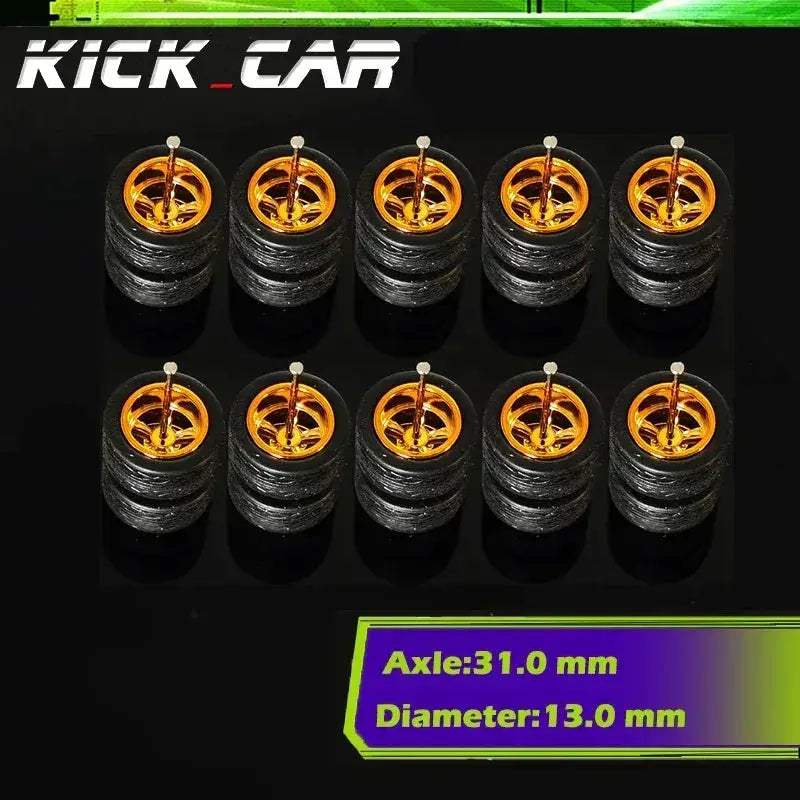 Sixty Four Scale Diecast Car Wheels With Durable Electroplated ABS - ToylandEU