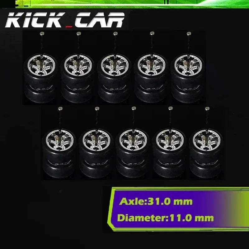 Sixty Four Scale Diecast Car Wheels With Durable Electroplated ABS - ToylandEU